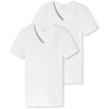 SCHIESSER 2-pack shirt v-neck blanc