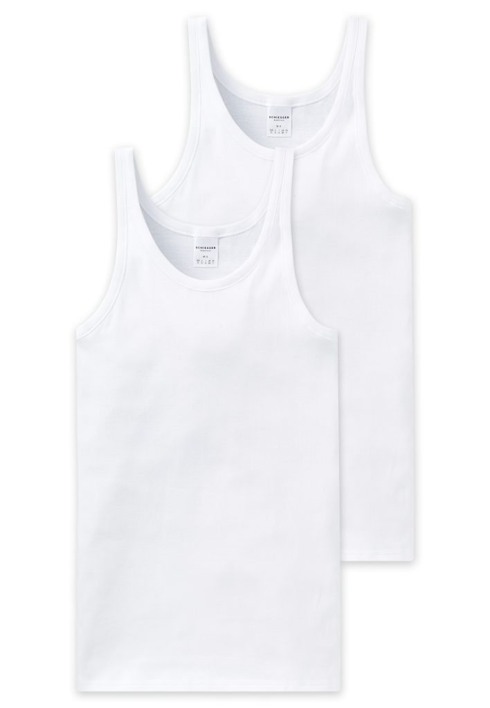 Lot de 2 maillots de corps blancs - Essentials Feinripp