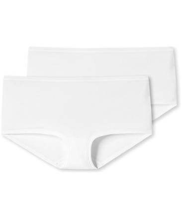 Shorts en lot de 2 Coton bio blanc - 95/5